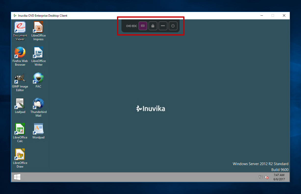 Hidden toolbar on EDC