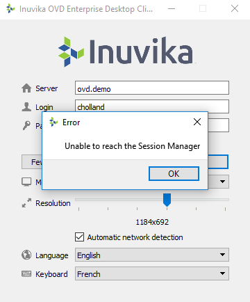 Can't login with EDC